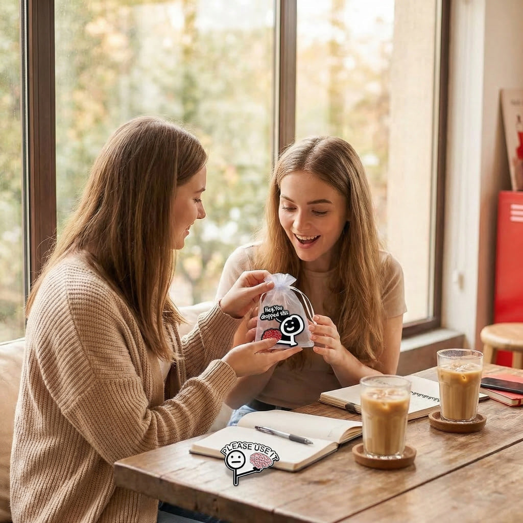 The "Lost My Mind" Duo: Sarcastic Enamel Pin Set for Creative Souls