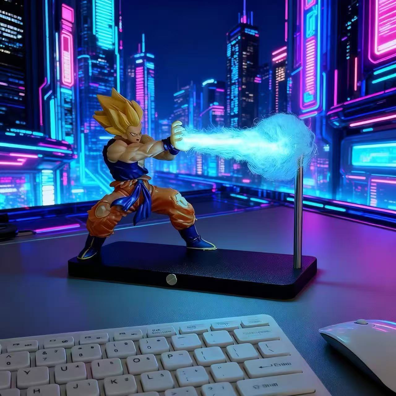 Anime Energy Blast LED Desk Sculpture