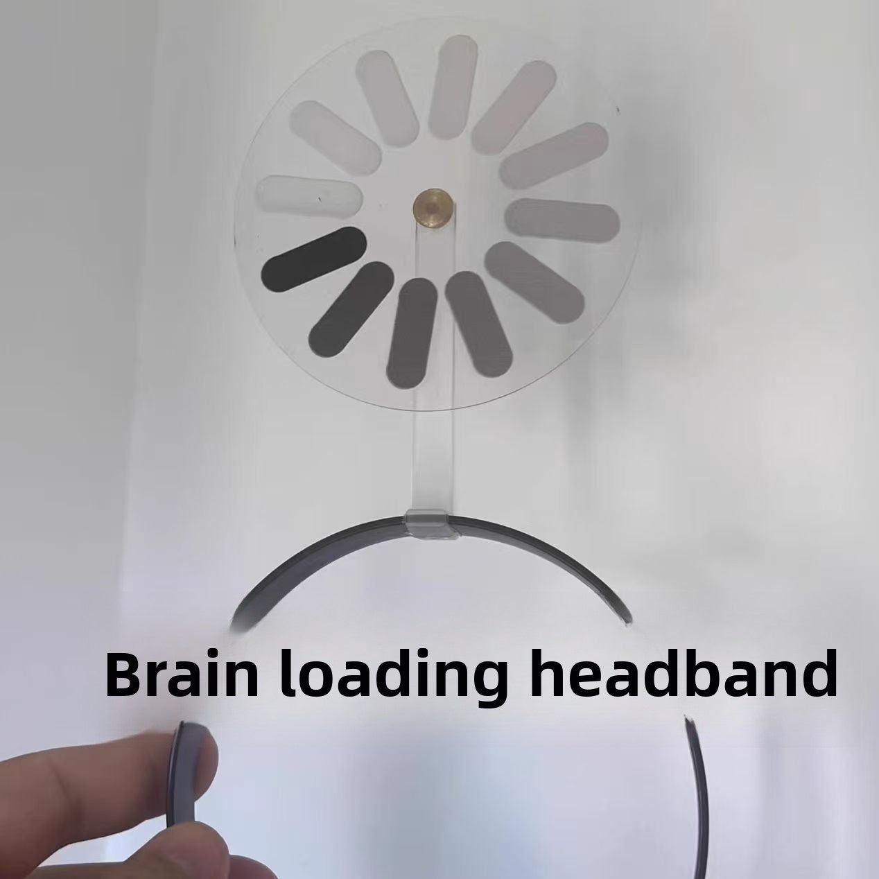 Brain loading headband headgear female Internet celebrity funny rotation whole live headband pixel wind high value photo hair accessories