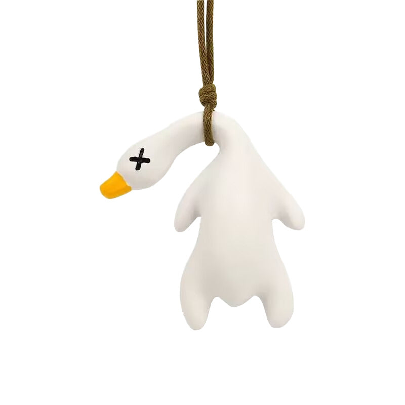 Color-changing roast duck pendant, it will change color when exposed to ultraviolet rays, spoof roast duck keychain, creative toy color-changing roast duck