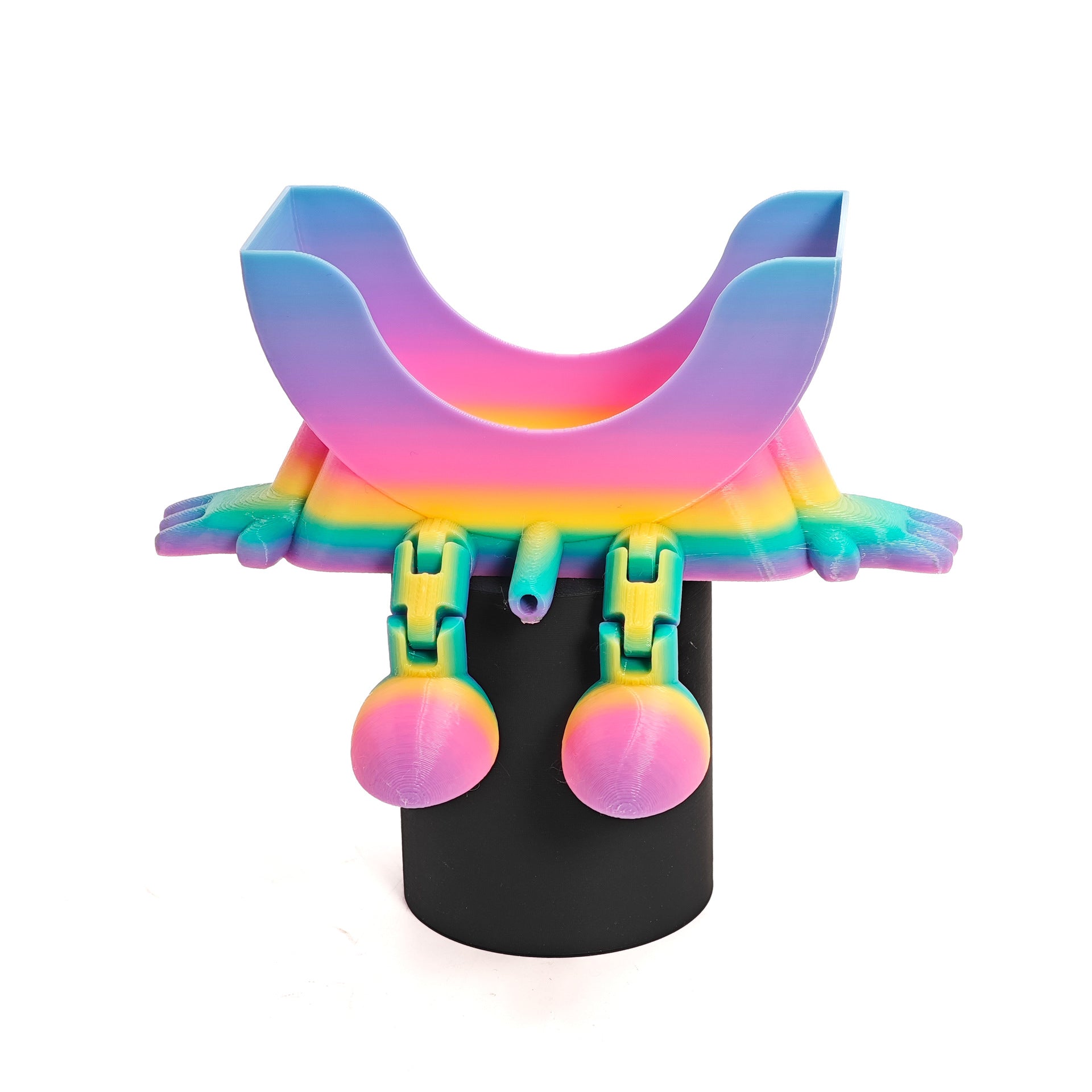 New cross-border smiley face dishwashing 3D printing sponge bracket creative funny drain rack cute storage rack