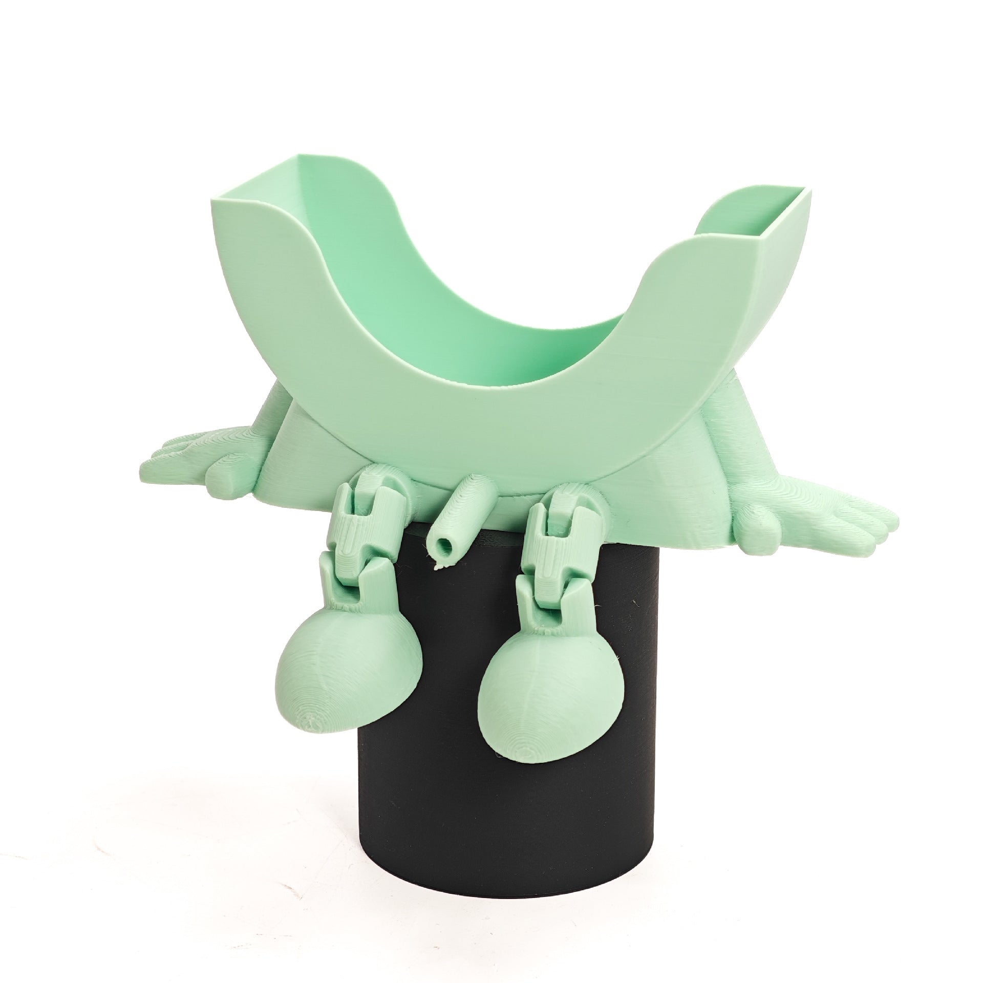 New cross-border smiley face dishwashing 3D printing sponge bracket creative funny drain rack cute storage rack