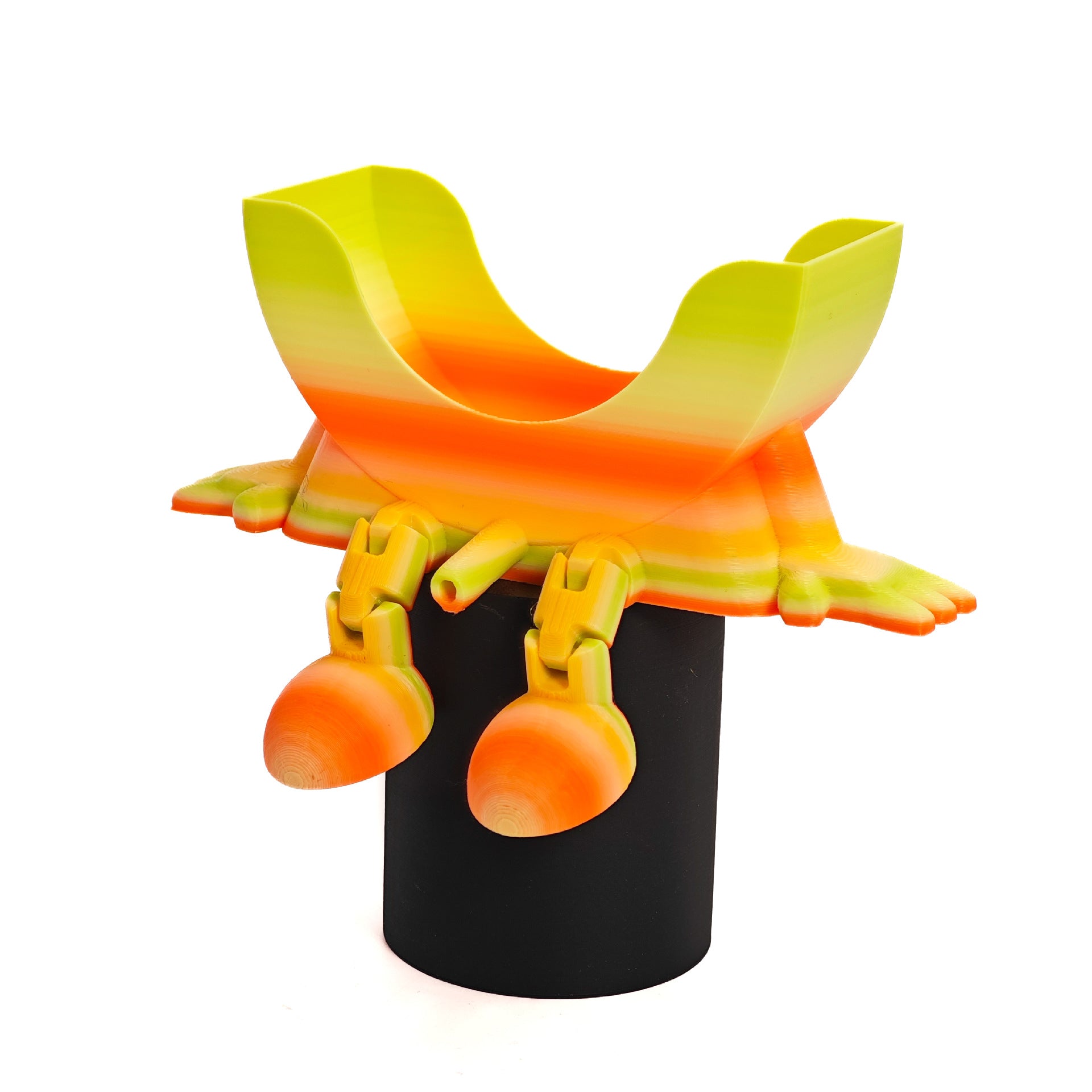 New cross-border smiley face dishwashing 3D printing sponge bracket creative funny drain rack cute storage rack