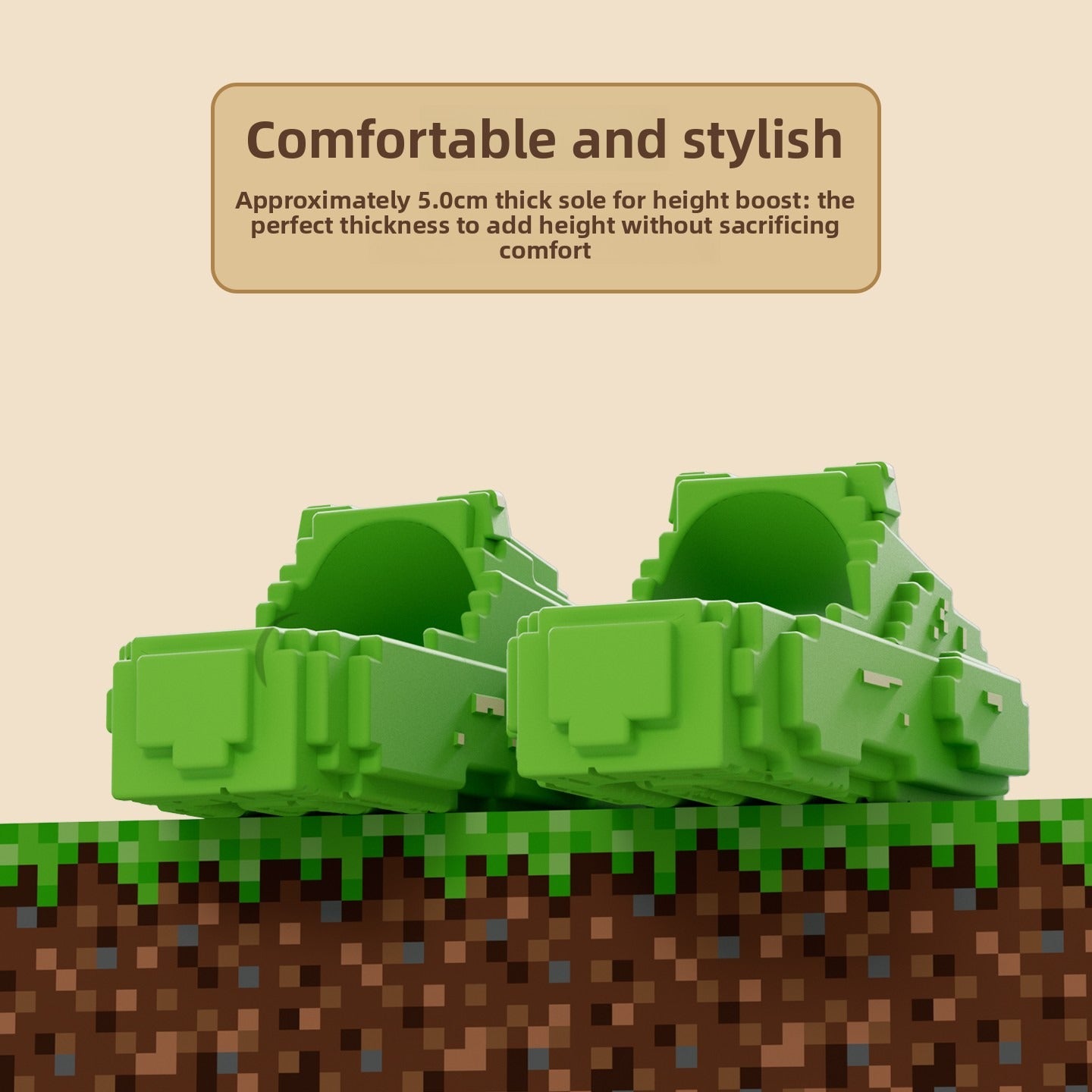 Pixel Tank Chunky Slippers