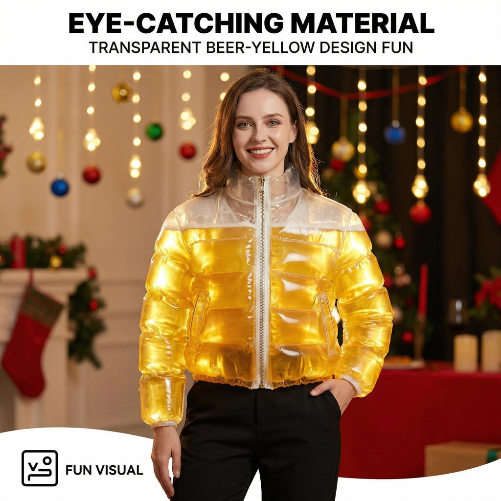 Transparent Beer-Filled Air-Filled Jacket