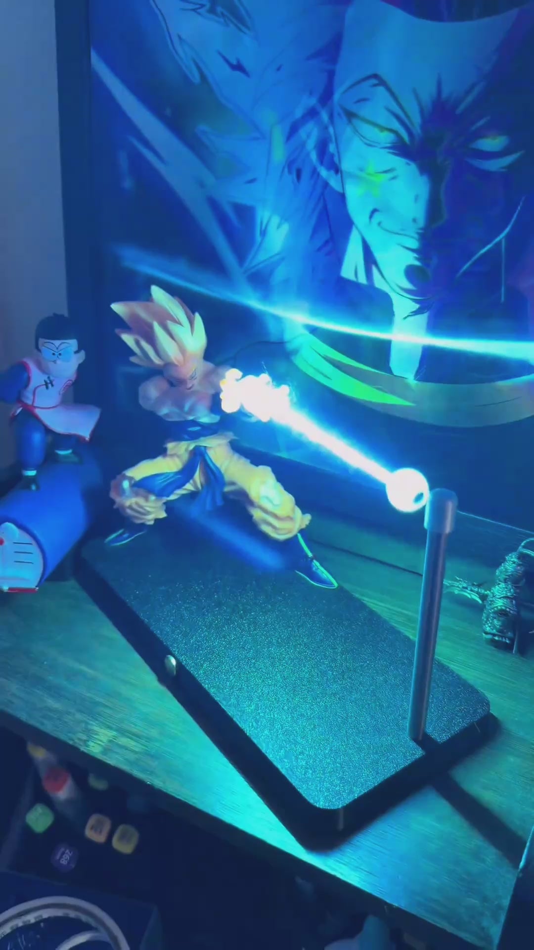 Anime Energy Blast LED Desk Sculpture